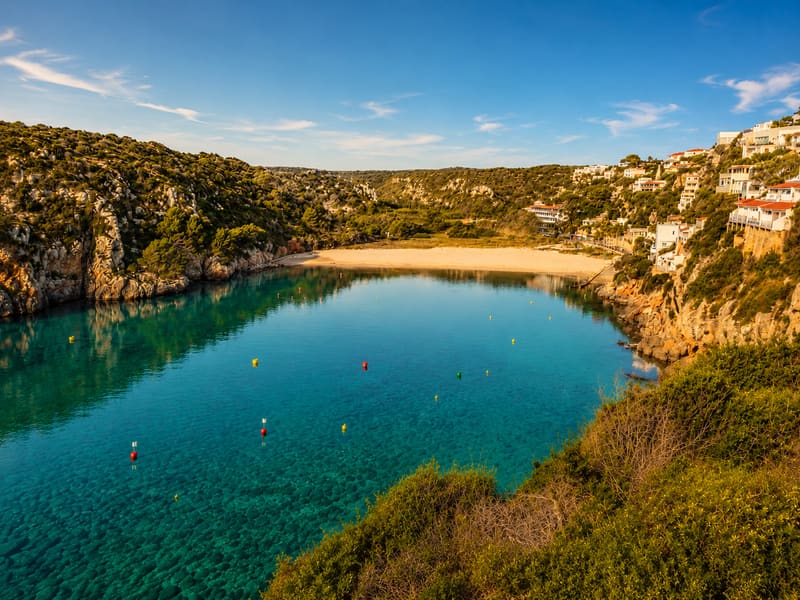 Cala en Porter en barco