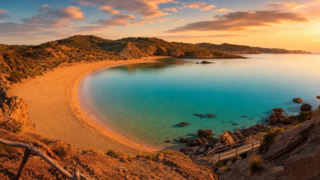 Platja de Cavalleria, on the north coast of Menorca